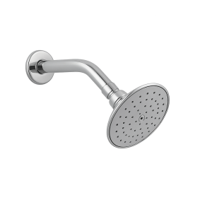 Ducha redonda metálica con brazo y chapeta, VIKINGO